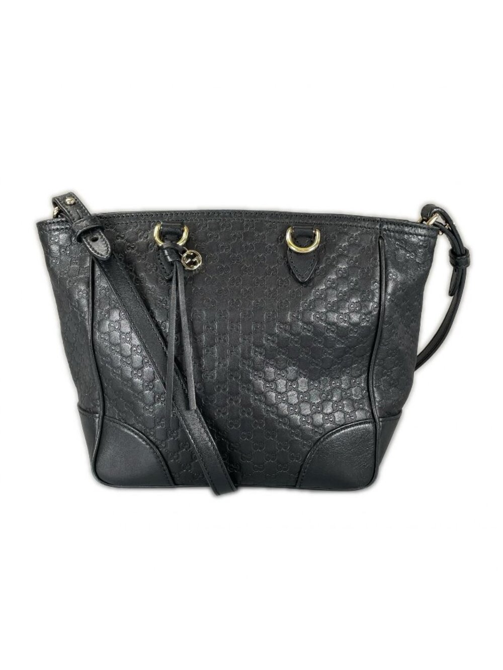 Gucci Bree Micro Guccissima Shoulder Bag Guccissima Leather Black 2-Way